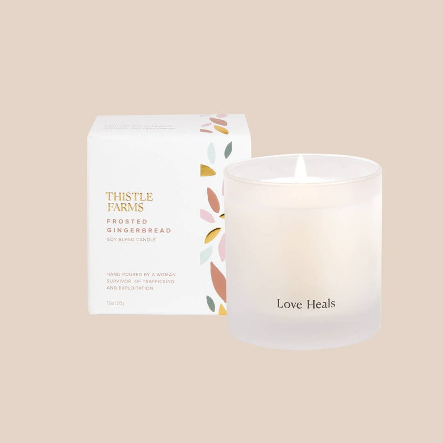 Frosted Gingerbread Holiday Candle | Ginger Spice Vanilla - Premium candles from Thistle Farms - Just $32! Shop now at Pat's Monograms