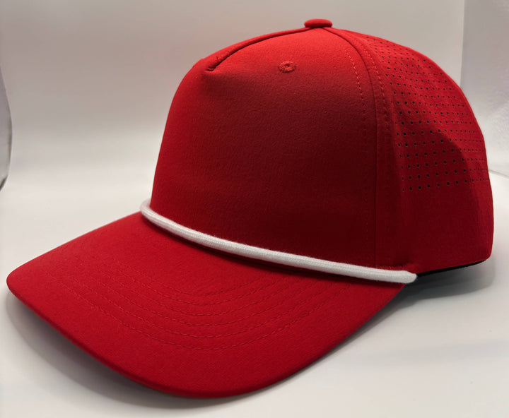Performance 5 Panel Rope Baseball Cap Air Flow - Premium Headwear from Stitch and Bill - Just $10! Shop now at Pat's Monograms