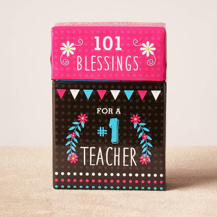 101 Blessings for a #1 Teacher Box of Blessings - Premium Teacher Gift from Christian Art Gifts - Just $4.99! Shop now at Pat's Monograms