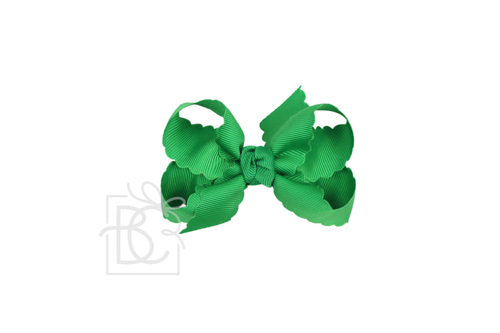 SCALLOPED EDGE BOW - Premium Hair Bows from Beyond Creations, LLC - Just $9.95! Shop now at Pat's Monograms