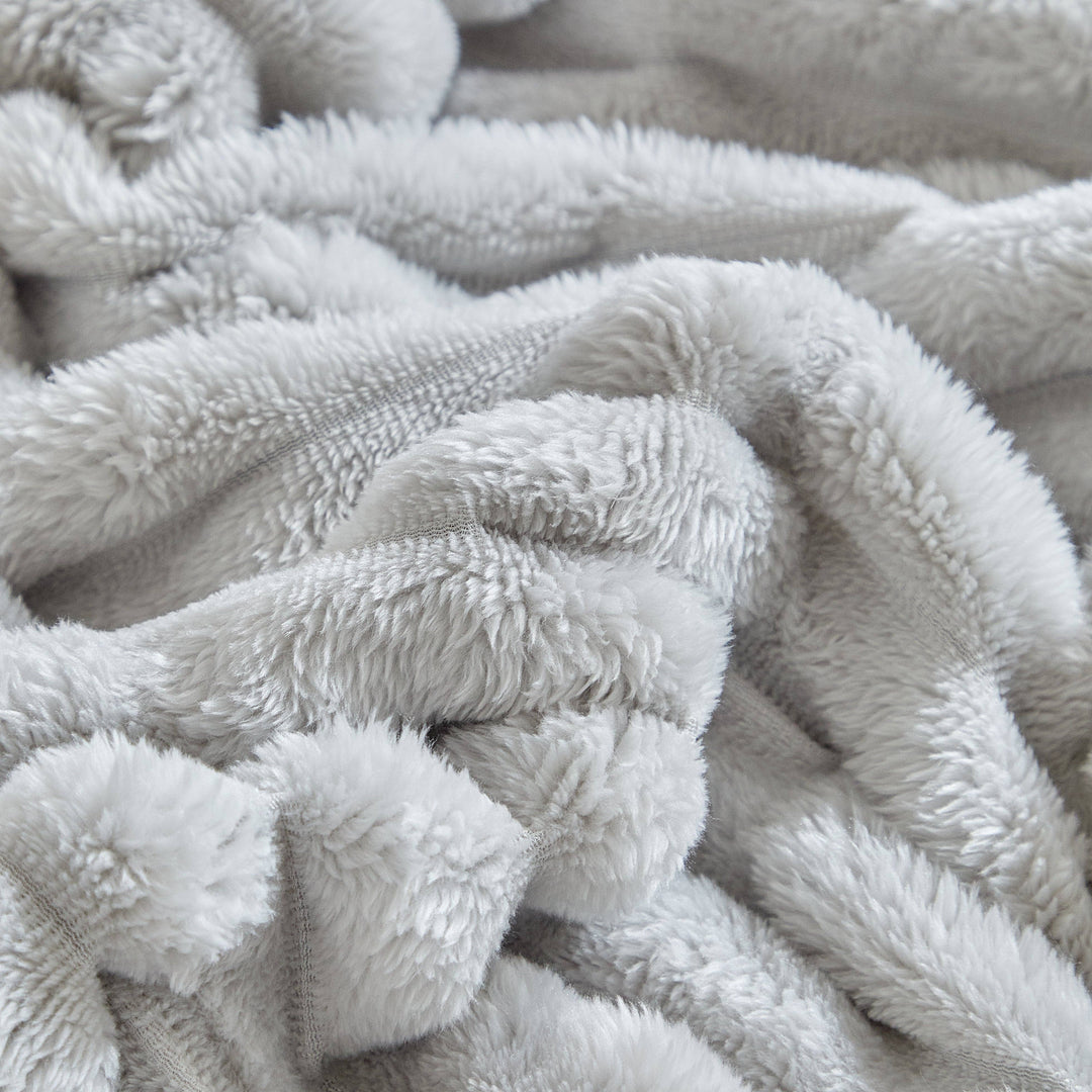 Stripe Fleece Throw – Ultra Plush Ribbed Blanket with 1.6" Wide Channel Texture - Premium blankets from FLUFFERY - Just $37.50! Shop now at Pat's Monograms
