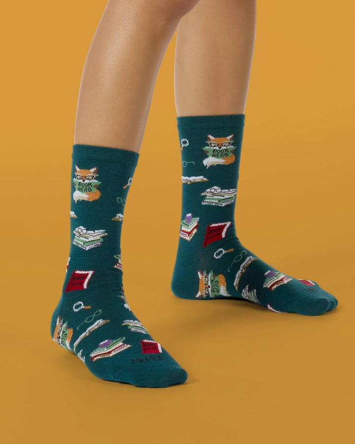 Book Nerd Bamboo Crew - Premium Socks from Infinity Classics International Inc. - Just $9.95! Shop now at Pat's Monograms