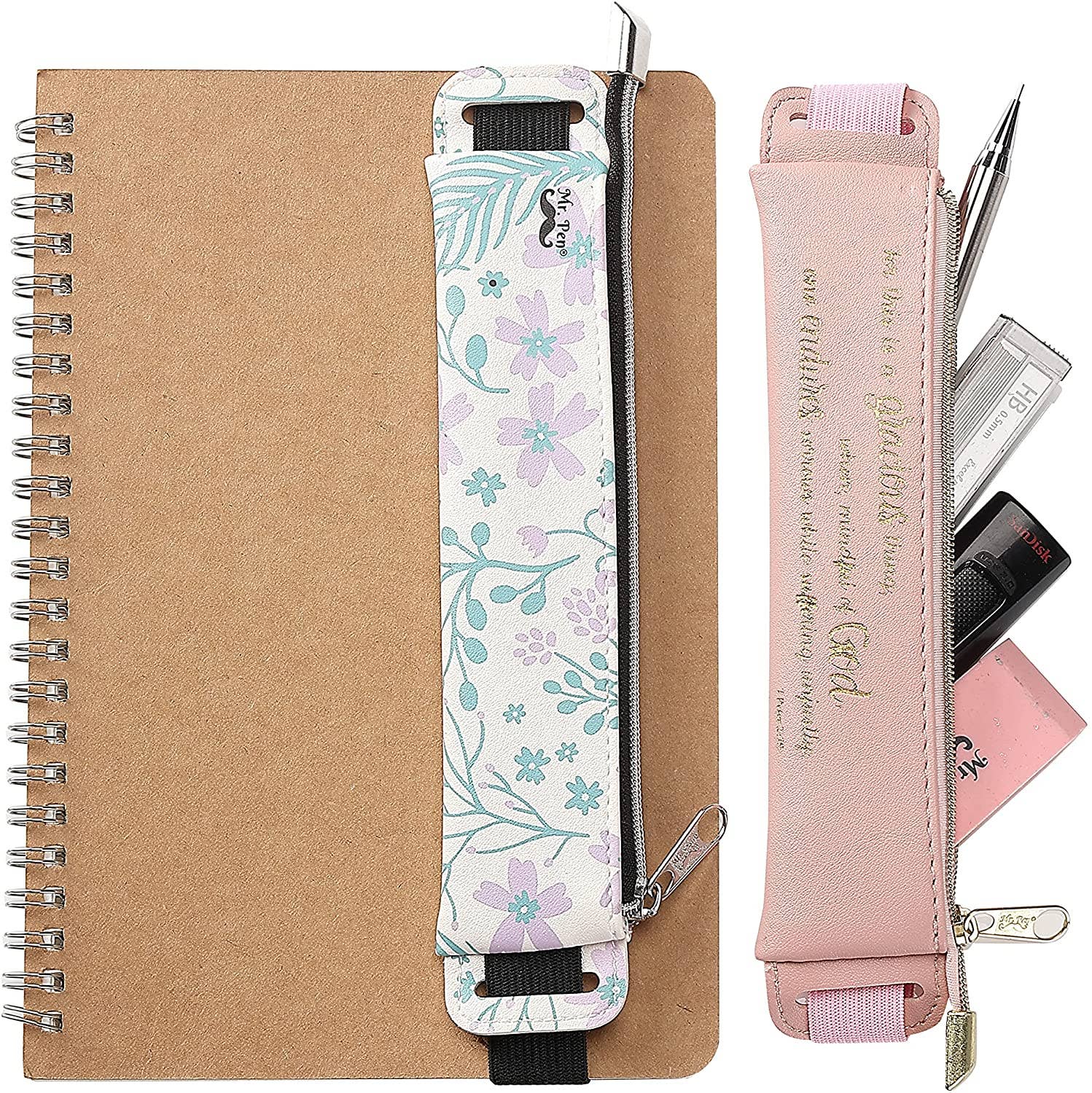 Adjustable Leather Pen Holder - 2 Pack - Premium Art supplies from Mr. Pen - Just $6.95! Shop now at Pat's Monograms