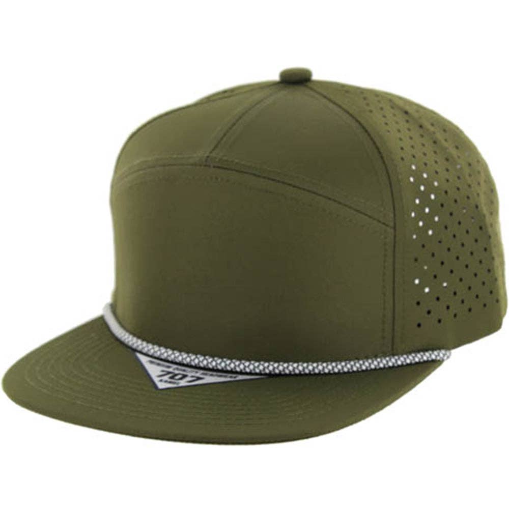 BLANK 7 PANEL HYDRO WITH ROPE SNAPBACK CAP - Premium hat from Zion Brand - Just $14! Shop now at Pat's Monograms