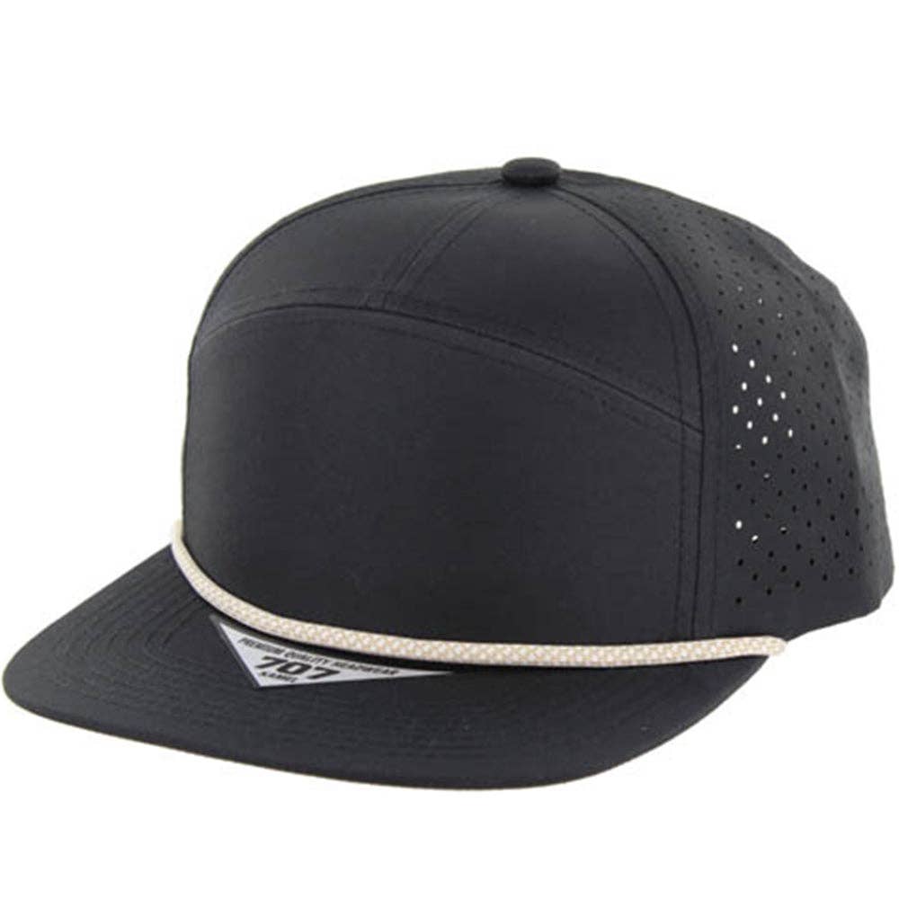 BLANK 7 PANEL HYDRO WITH ROPE SNAPBACK CAP - Premium hat from Zion Brand - Just $14! Shop now at Pat's Monograms
