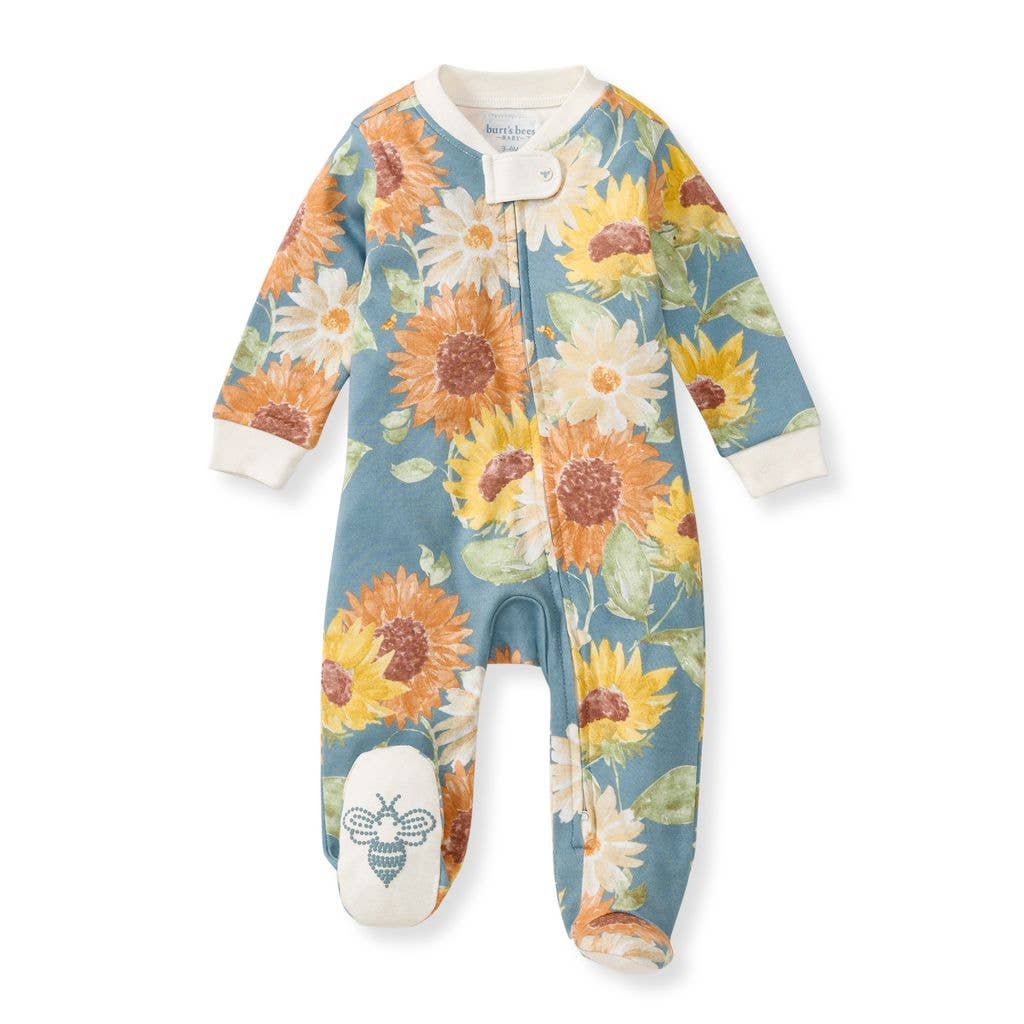 Sunflowers Sleep & Play - Premium Baby & Toddler Outfits from Burt's Bees Baby - Just $16.95! Shop now at Pat's Monograms