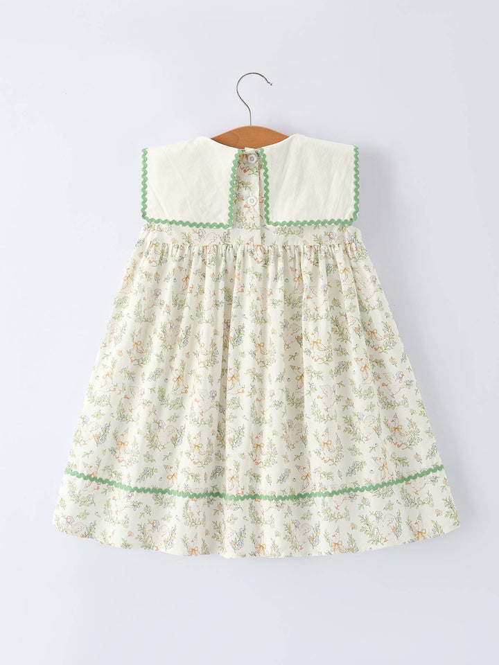 Vintage Floral Duck Embroidery Spring Girl Dress - Premium Baby & Toddler Dresses from Rylee Faith Designs - Just $32.95! Shop now at Pat's Monograms
