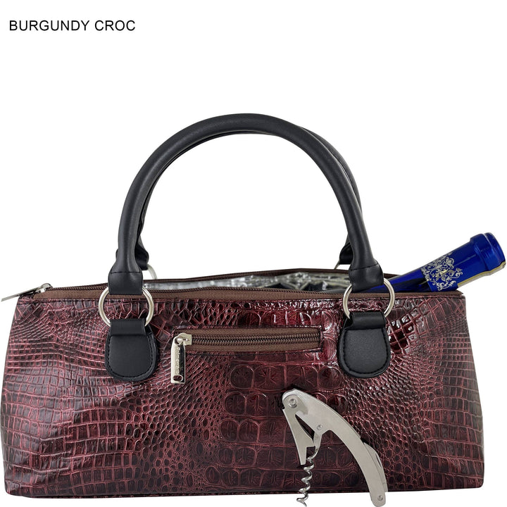 Wine Clutch | Wine Purse Croc Design - Premium Accessories from Primeware Inc. - Just $29.95! Shop now at Pat's Monograms