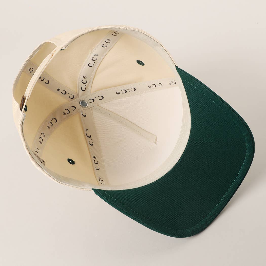 Double Stitched Plain Two Tone Canvas Cotton Trucker Hat - Premium hats from Fashion City - Just $15! Shop now at Pat's Monograms