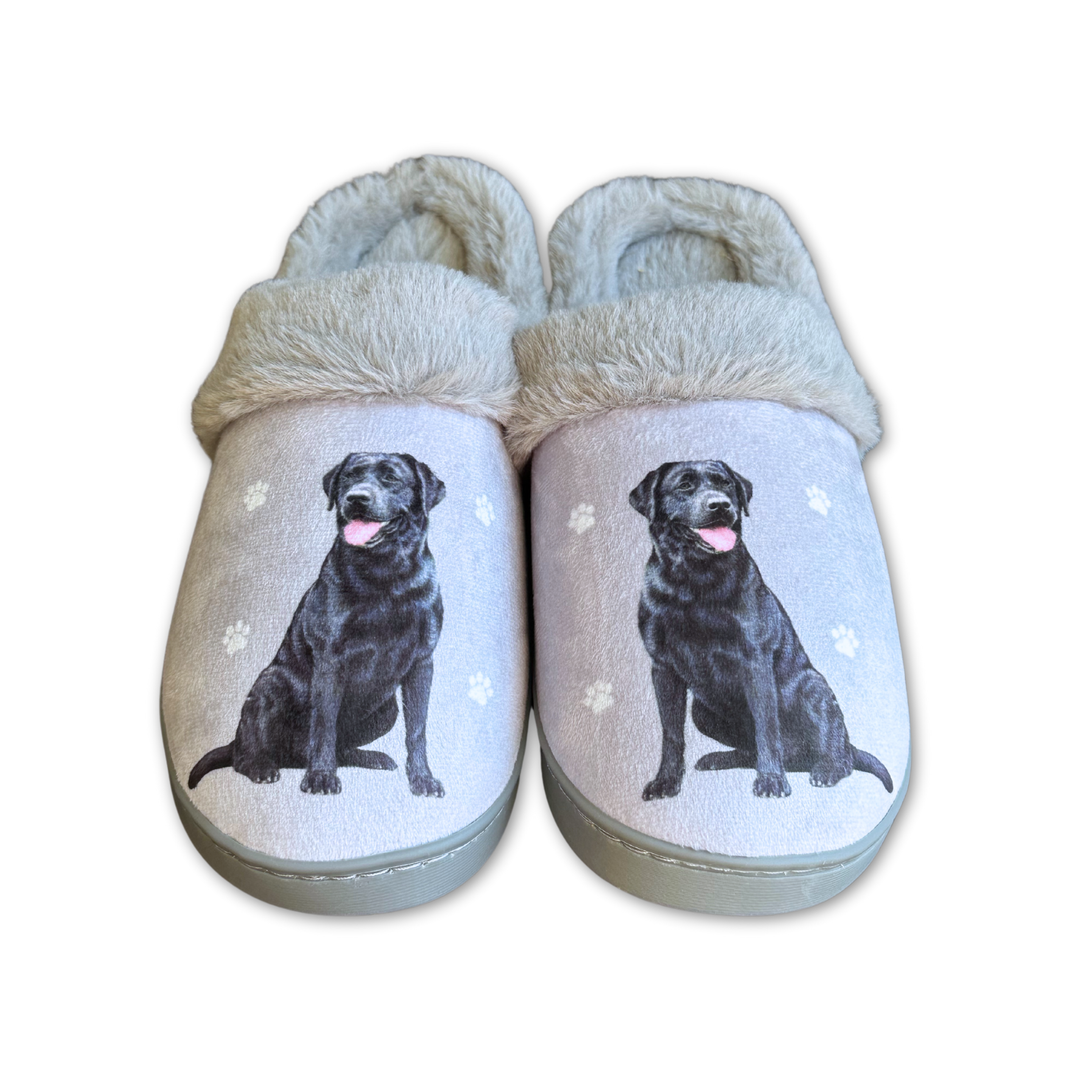 Labrador Black Snuggs Slippers - Premium Slippers from E&S Pets - Just $24.95! Shop now at Pat's Monograms