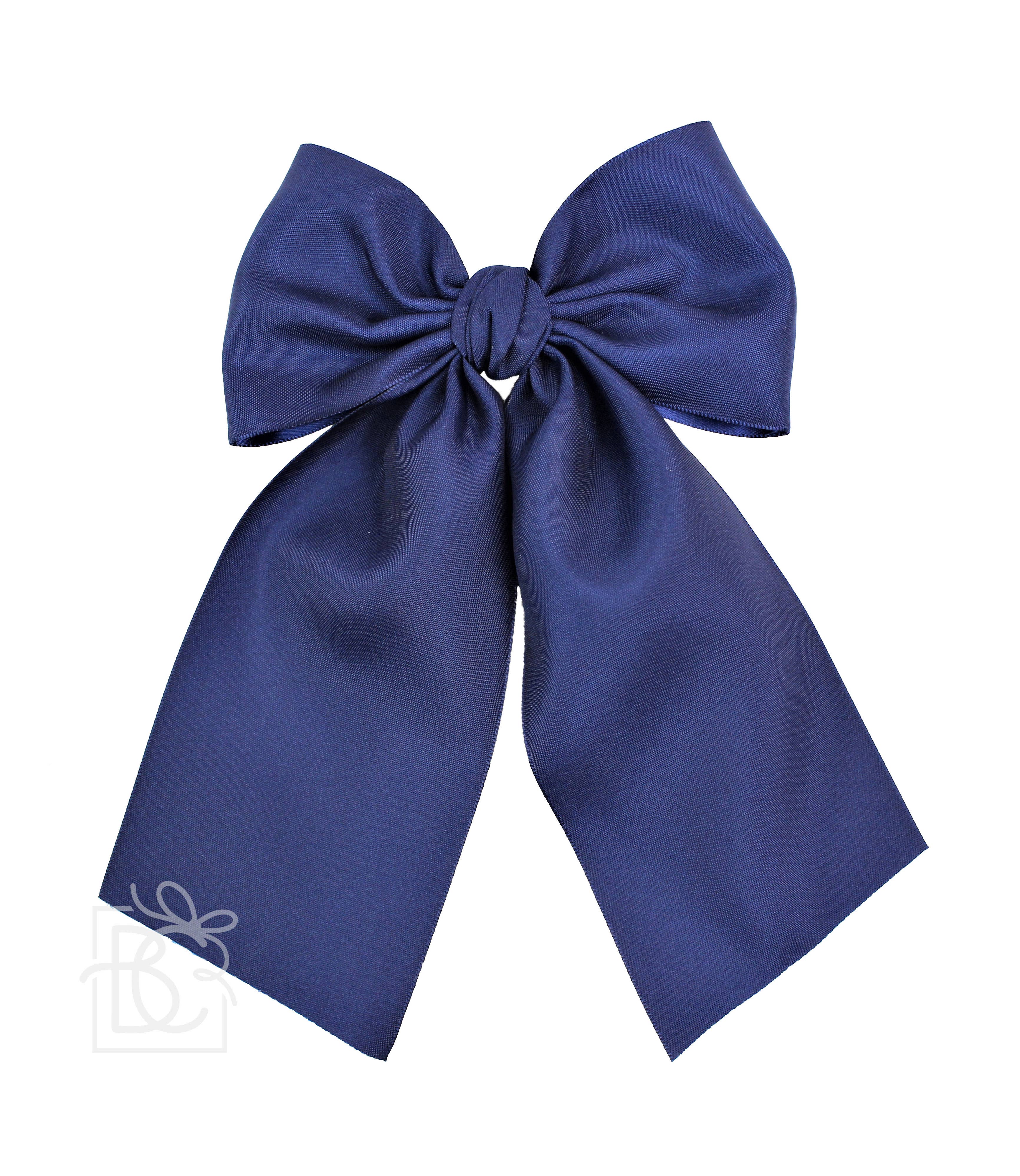 Matte Satin Longtail Hair Bow with Euro Knot - Premium Hairbows from Beyond Creations, LLC - Just $19.95! Shop now at Pat's Monograms