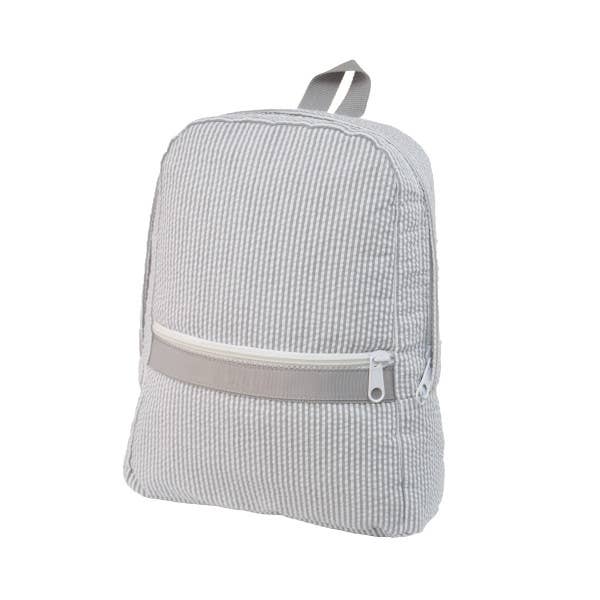 Small Seersucker Backpacks - Premium Backpack from Mint - Just $26.95! Shop now at Pat's Monograms