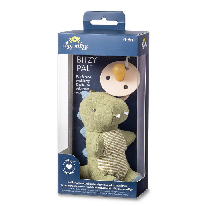 Bitzy Pal Natural Rubber Pacifier & Plush - Premium  from Itzy Ritzy - Just $14.95! Shop now at Pat's Monograms