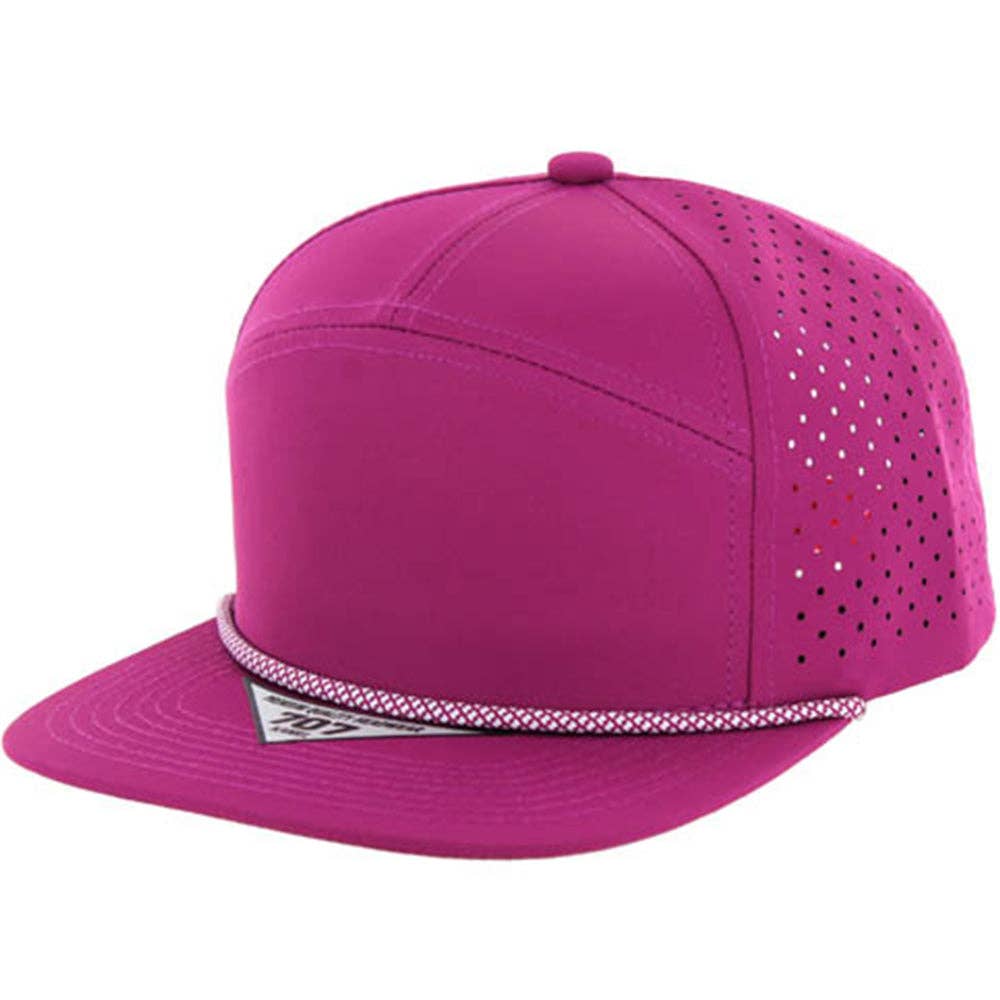 BLANK 7 PANEL HYDRO WITH ROPE SNAPBACK CAP - Premium hat from Zion Brand - Just $14! Shop now at Pat's Monograms