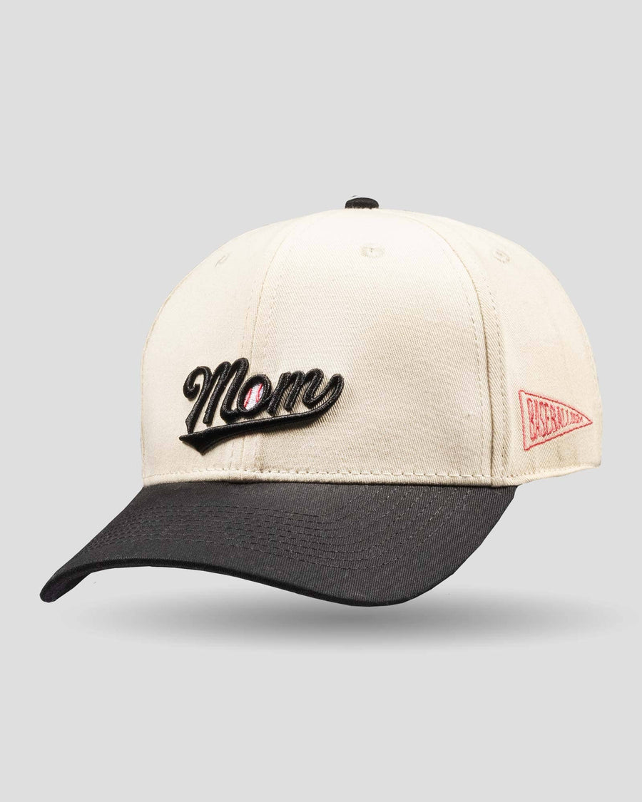 Baseball Mom Shallow Crown Fan Cap - Premium baseball cap from Baseballism - Just $34.95! Shop now at Pat's Monograms