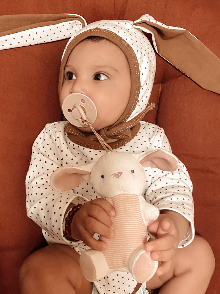 Bitzy Pal Natural Rubber Pacifier & Plush - Premium  from Itzy Ritzy - Just $14.95! Shop now at Pat's Monograms