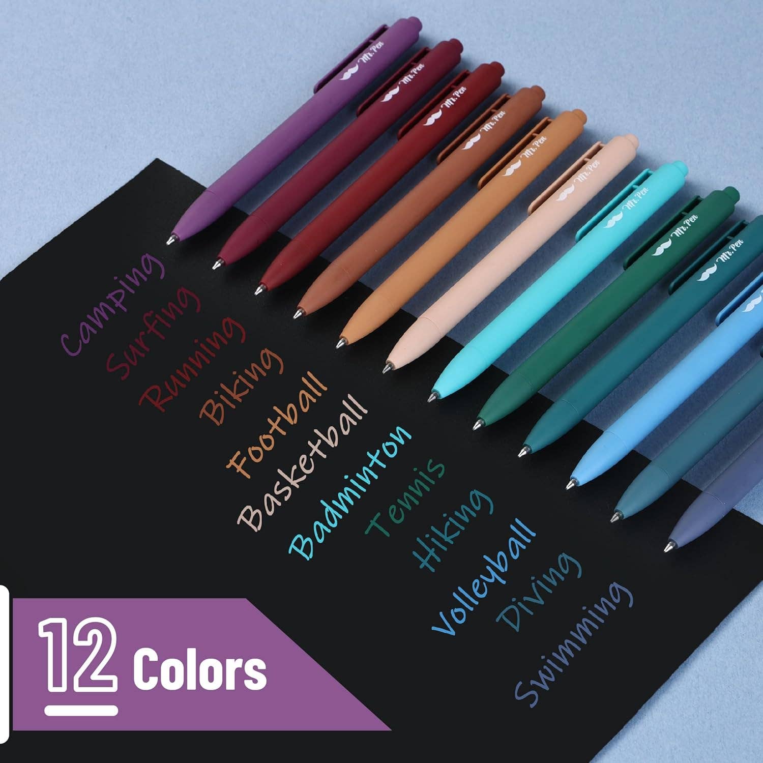 12 Pack Dark Vintage Retractable Gel Pens, 0.7mm Fine Tip - Premium  from Mr. Pen - Just $10.95! Shop now at Pat's Monograms