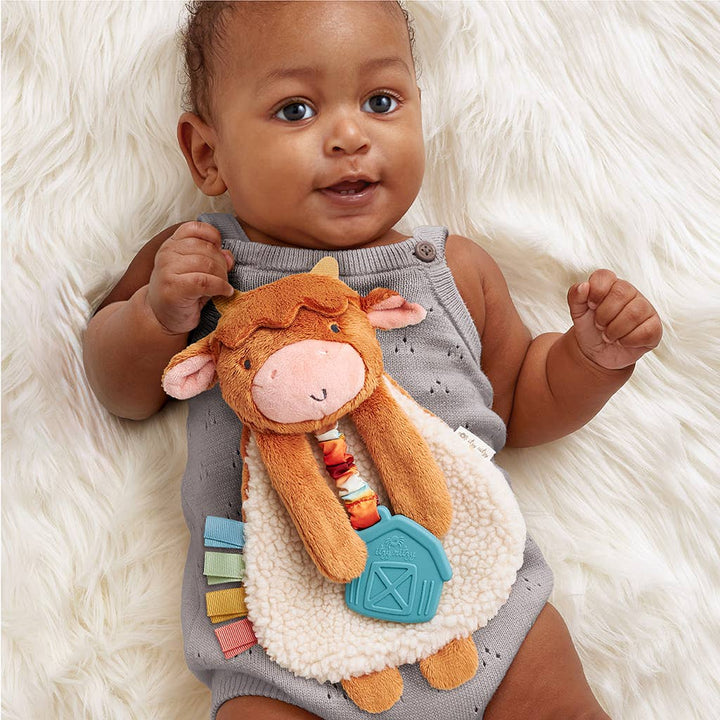 Highland Cow Itzy Friends Lovey™ Plush - Premium Baby Soothers from Itzy Ritzy - Just $13.95! Shop now at Pat's Monograms