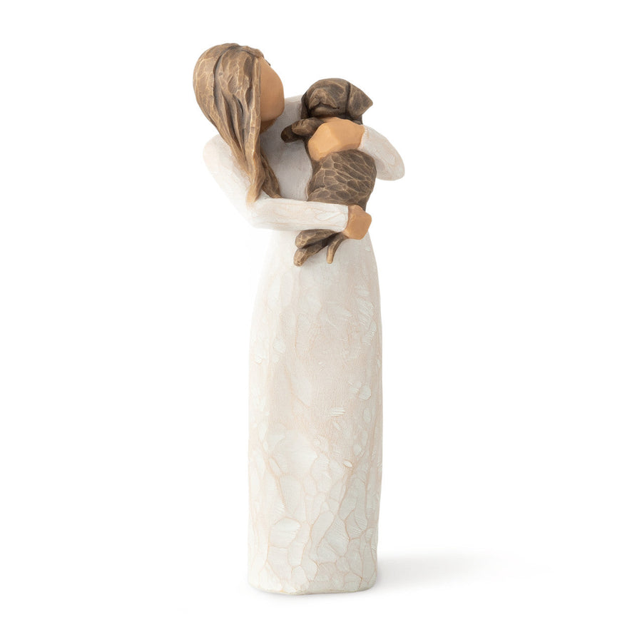 Adorable You (dark dog) - Premium Figurines from Willow Tree - Just $47.95! Shop now at Pat's Monograms