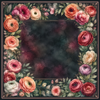 After Midnight — Moody Dark Floral Mahjong Mat - Premium Mahjong from Told in Tiles - Just $80! Shop now at Pat's Monograms