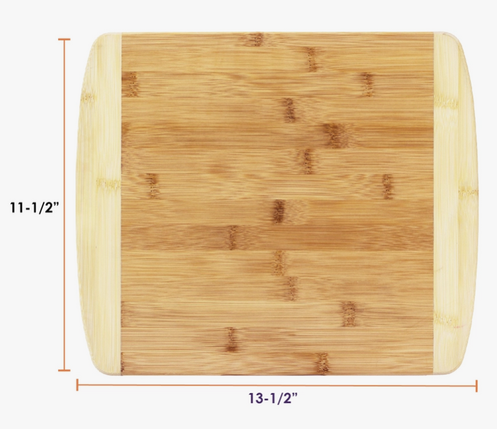 13" Two-Tone Cutting & Serving Board - Premium Cutting Boards from Totally Bamboo - Just $18.95! Shop now at Pat's Monograms