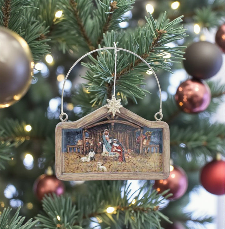 Holy Family Mango Wood Ornaments - Premium Christmas Ornament from Burton and Burton - Just $11.95! Shop now at Pat's Monograms