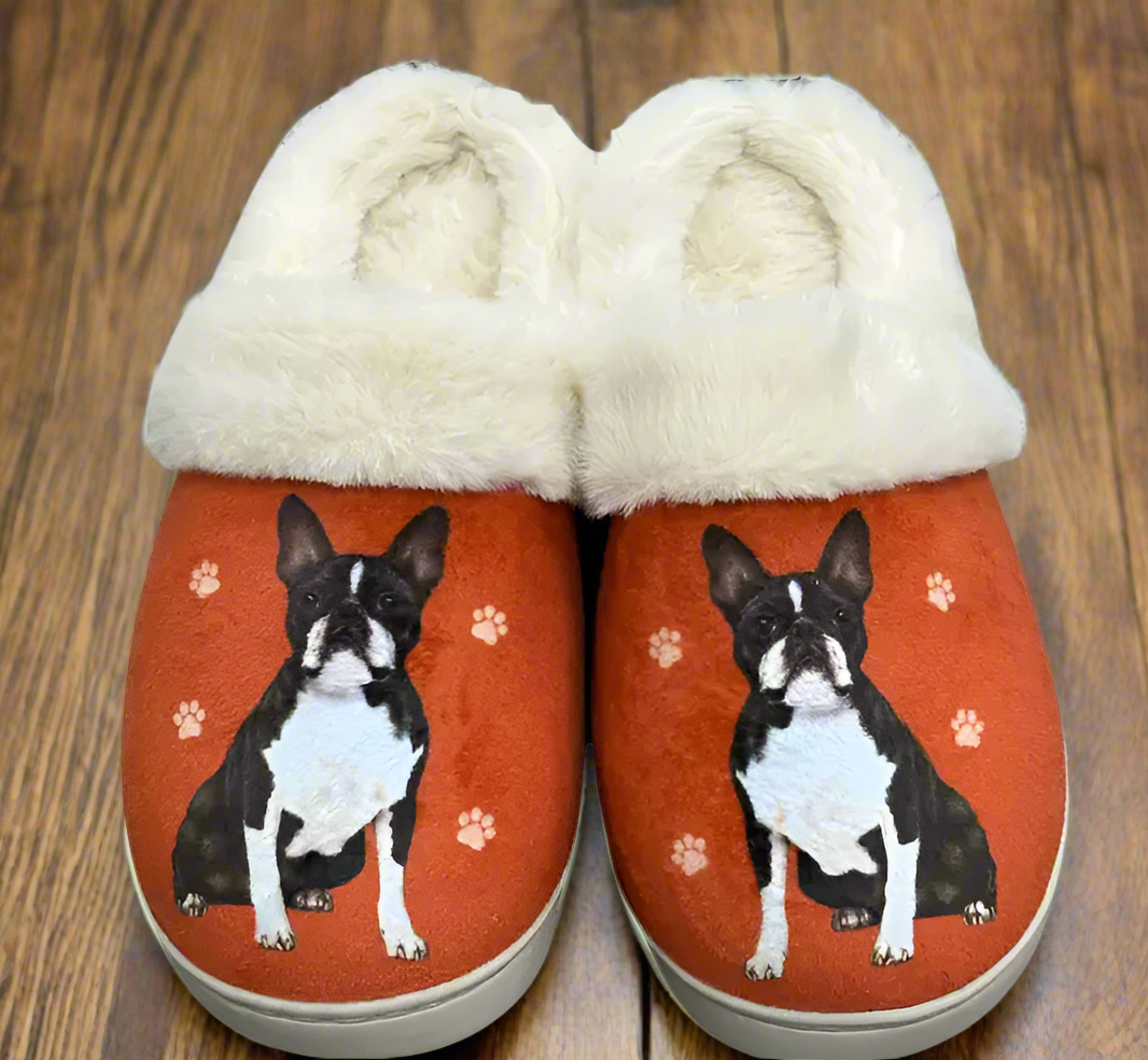 Boston Terrier Snuggs Slippers - Premium Slippers from E&S Pets - Just $24.95! Shop now at Pat's Monograms