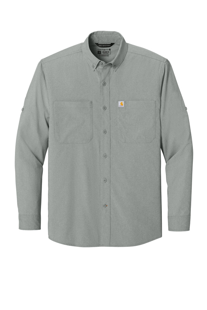 Carhartt Force® Sun Defender™ Long Sleeve Shirt - CT107106 - Premium Workwear from Carhartt - Just $69.95! Shop now at Pat's Monograms