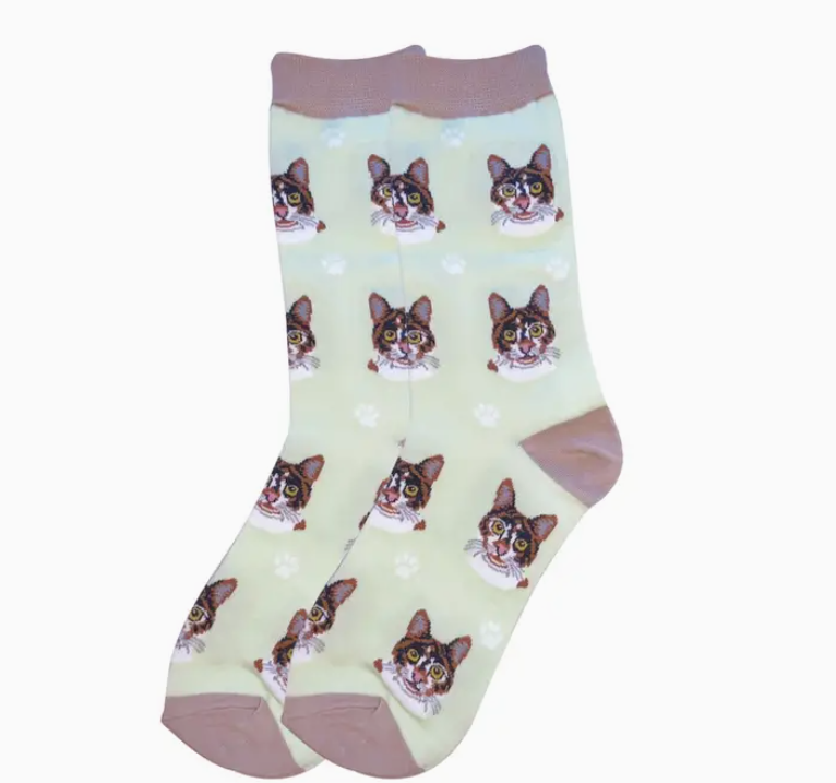 Calico Cat Socks - Premium Socks from Sock Daddy - Just $9.95! Shop now at Pat's Monograms