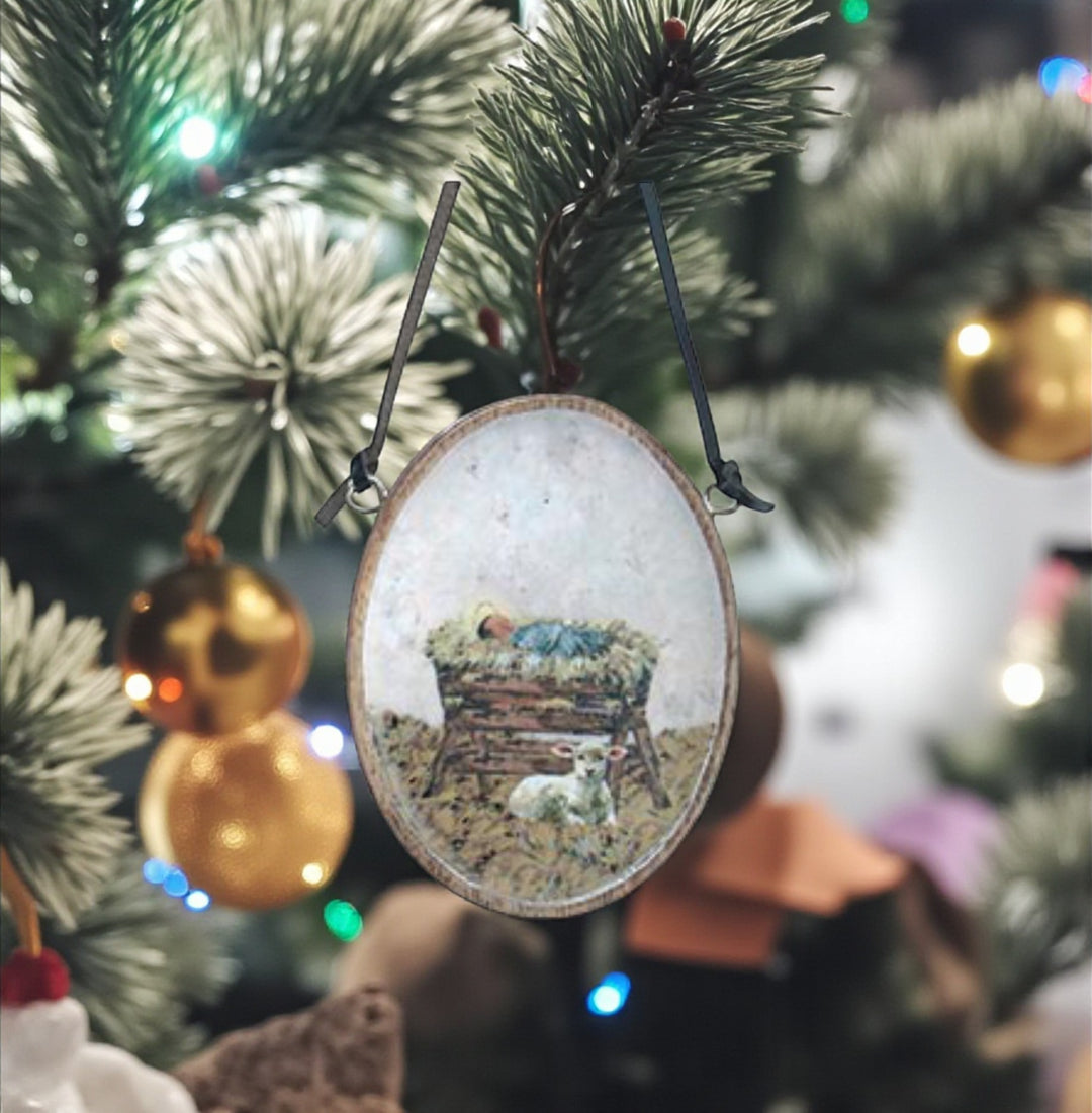 Holy Family Mango Wood Ornaments - Premium Christmas Ornament from Burton and Burton - Just $11.95! Shop now at Pat's Monograms