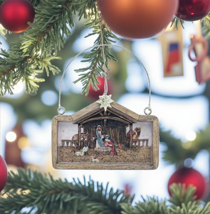 Holy Family Mango Wood Ornaments - Premium Christmas Ornament from Burton and Burton - Just $11.95! Shop now at Pat's Monograms