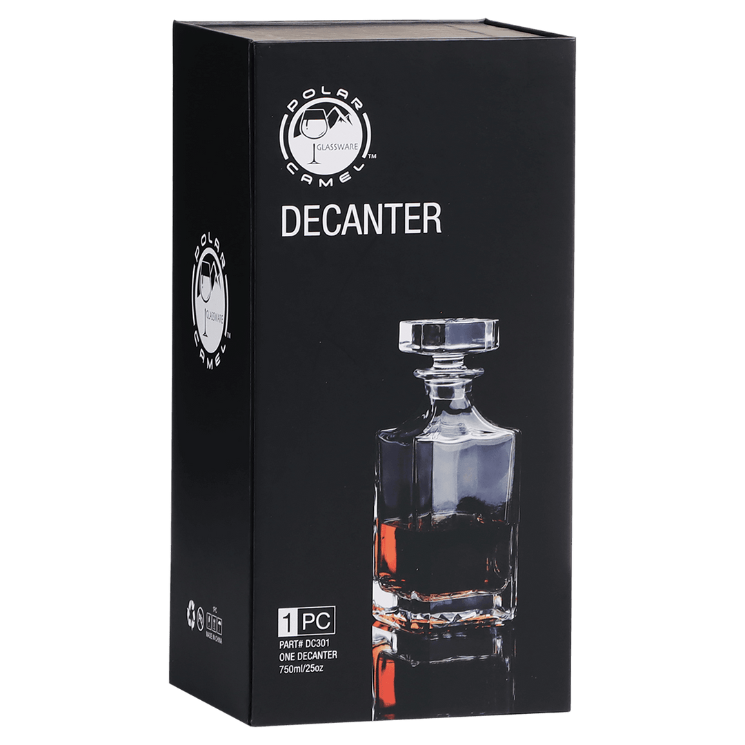 Square Glass Decanter - 750ml add Laser Engraving - Premium barware from JDS - Just $29.95! Shop now at Pat's Monograms