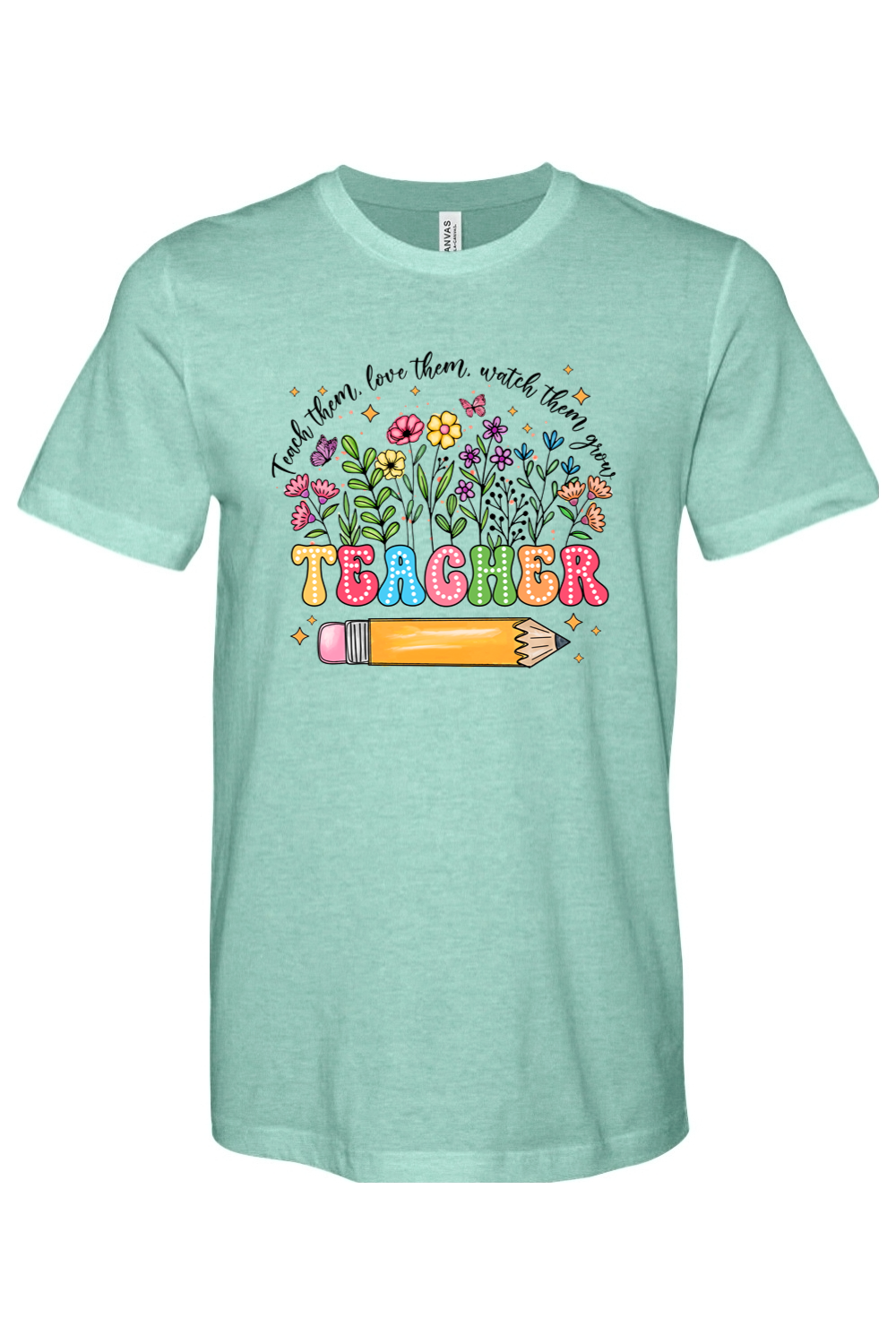 Watch Them Grow Teacher Tee - Premium T-Shirts from Pat's Monograms - Just $24.95! Shop now at Pat's Monograms