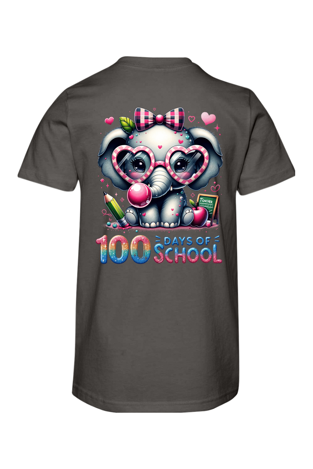 100 Days of School - Elephant - Premium T-Shirts from Pat's Monograms - Just $24.95! Shop now at Pat's Monograms