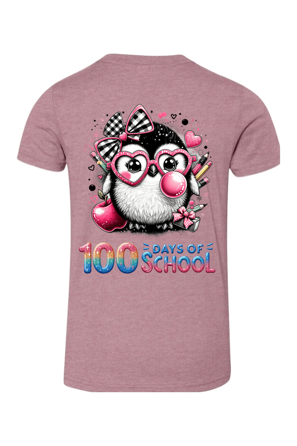 100 Days of School - Penguin - Premium T-Shirts from Pat's Monograms - Just $24.95! Shop now at Pat's Monograms