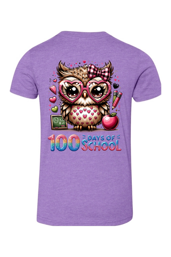 100 Days of School - Owl - Premium T-Shirts from Pat's Monograms - Just $24.95! Shop now at Pat's Monograms