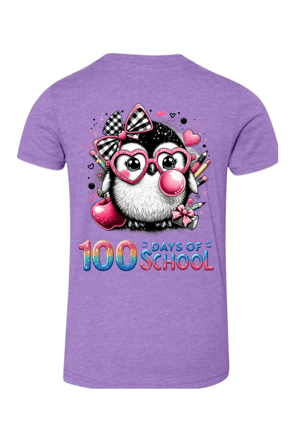 100 Days of School - Penguin - Premium T-Shirts from Pat's Monograms - Just $24.95! Shop now at Pat's Monograms