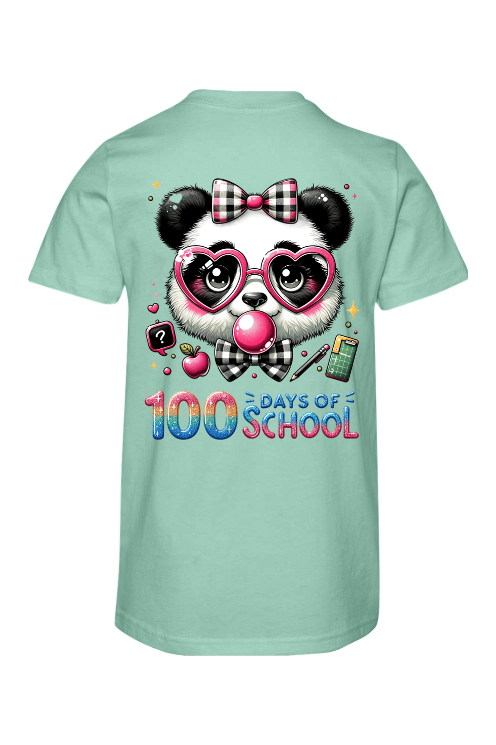 100 Days of School - Panda - Premium T-Shirts from Pat's Monograms - Just $24.95! Shop now at Pat's Monograms