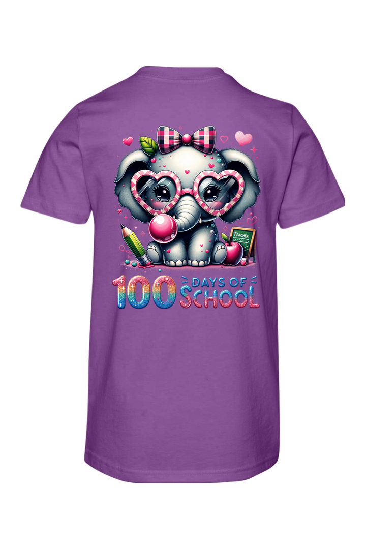 100 Days of School - Elephant - Premium T-Shirts from Pat's Monograms - Just $24.95! Shop now at Pat's Monograms