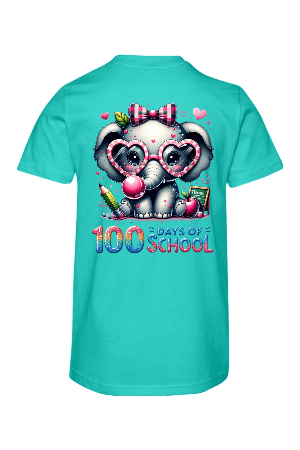 100 Days of School - Elephant - Premium T-Shirts from Pat's Monograms - Just $24.95! Shop now at Pat's Monograms