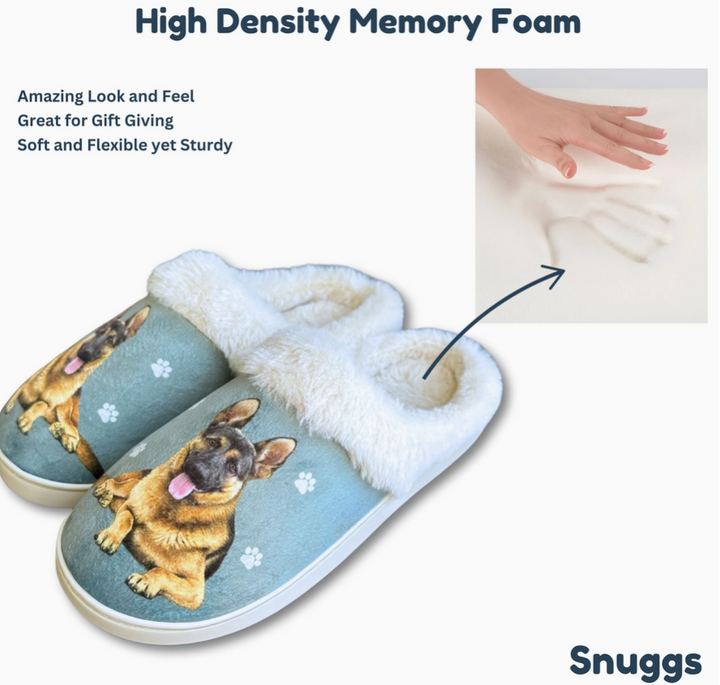 German Shepherd Snuggs Slippers - Premium Slippers from E&S Pets - Just $24.95! Shop now at Pat's Monograms
