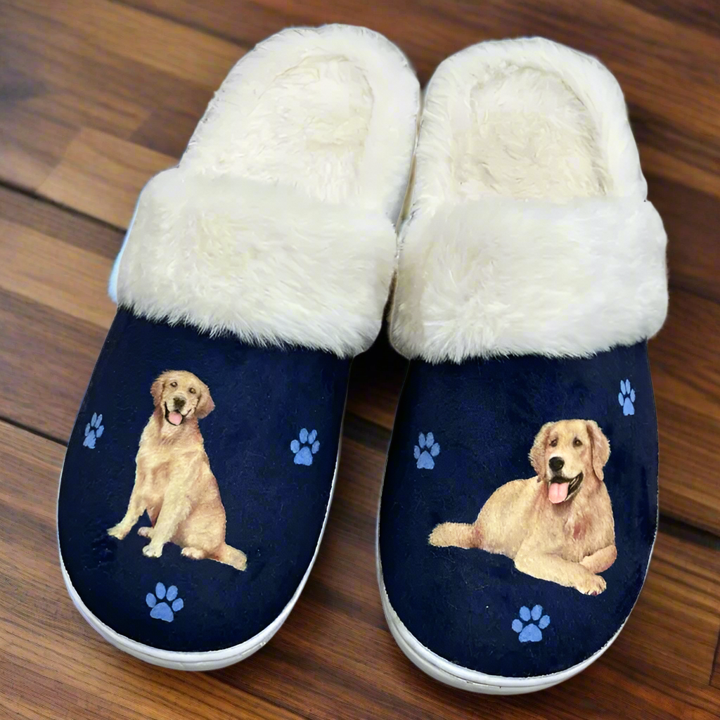 Golden Retriever Snuggs Slippers - Premium Slippers from E&S Pets - Just $24.95! Shop now at Pat's Monograms