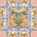 The Golden Standard — Golden Retriever Chinoiserie Mahjong Mat | Paws & Tiles Collection - Premium Mahjong from Told in Tiles - Just $80! Shop now at Pat's Monograms