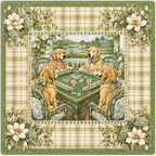 Golden Hour — Golden Retriever Mahjong Mat | Paws & Tiles Collection - Premium Mahjong from Told in Tiles - Just $80! Shop now at Pat's Monograms