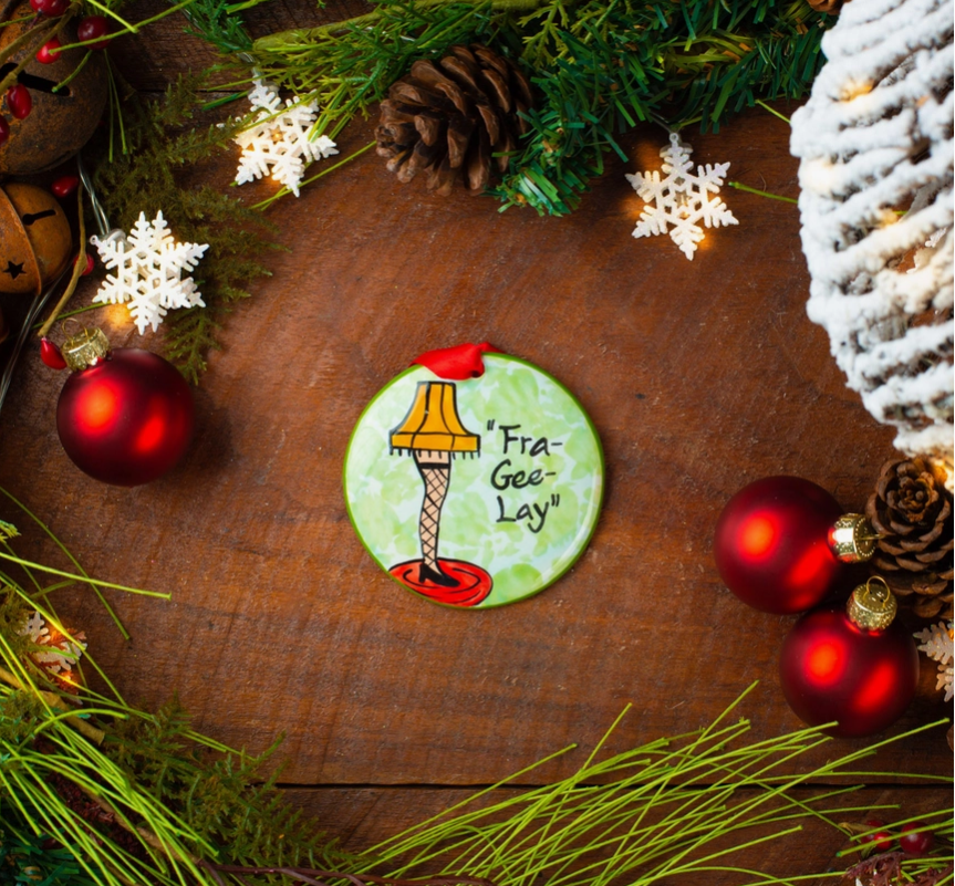 Leg Lamp Christmas Ornament - Premium  from Nola Watkins - Just $24.95! Shop now at Pat's Monograms