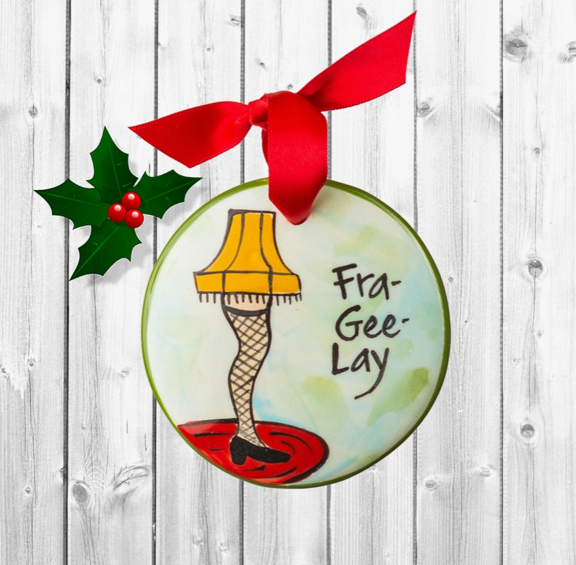 Leg Lamp Christmas Ornament - Premium  from Nola Watkins - Just $24.95! Shop now at Pat's Monograms