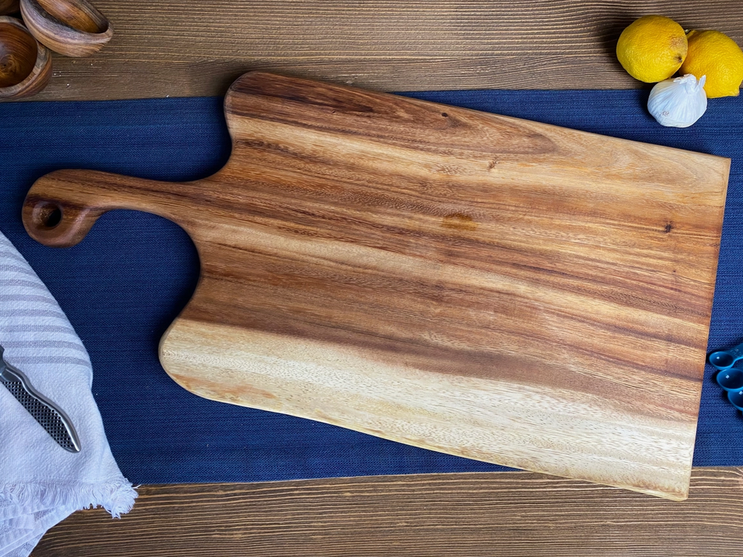 Live Edge Walnut Cutting Board with Handle - Premium Laser Engraved from Tuckahoe Hardwoods - Just $34.95! Shop now at Pat's Monograms