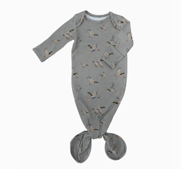 Mallards Knotted Gown - Premium Baby Sleepwear from Goosies - Just $29.95! Shop now at Pat's Monograms