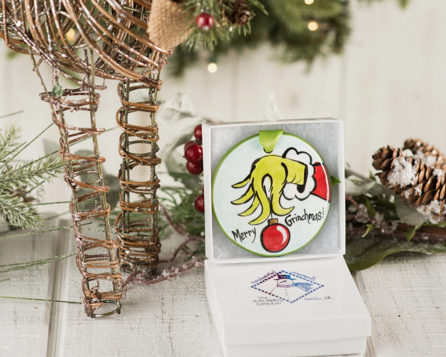 Merry Grinchmas Christmas Ornament - Premium  from Nola Watkins - Just $24.95! Shop now at Pat's Monograms