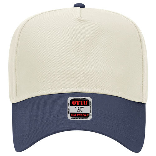 Otto 5 Panel - Mid Profle Vintage Cotton/Twill Baseball Cap - Premium Hat from Pat's Monograms - Just $7.50! Shop now at Pat's Monograms
